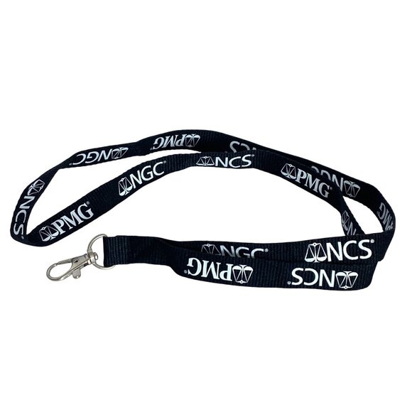 PMG NGC NCS Black Lanyard With Metal Swivel Hook For Keys or Badges - Picture 1 of 4